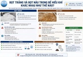 Bọt trắng và bọt nâu trong bể hiếu khí khác nhau thế nào? Dấu hiệu hệ vi sinh đang gặp sự cố