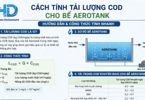 Cách Tính Tải Lượng COD Cho Bể Aerotank Chuẩn Kỹ Thuật Trong Xử Lý Nước Thải