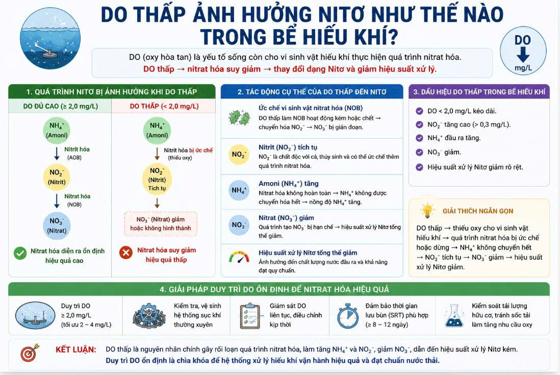 DO là gì trong hệ thống xử lý nước thải?